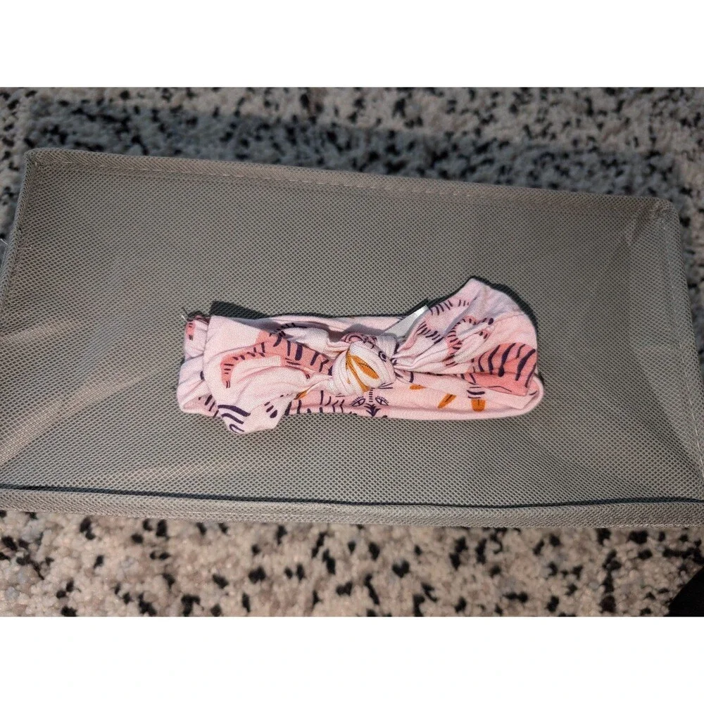 Pax & Lucy Pink Tiger Bamboo Bow